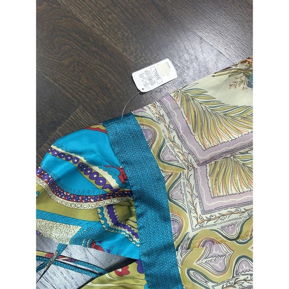 NWT~ SINGLE Brand 100%Silk Exotic Print Maxi Long Dress ~ S - Picture 12 of 12